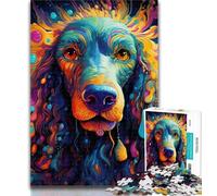 1000 Pieces for Adults Psychedelic Dachshund Puzzles for Teenagers 1000 Pieces,Birthday Gift Idea for Adults, Family Game And Hobby 50x75cm