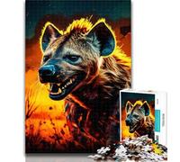 1000 Pieces for Adults Psychedelic The Hyena 1000 Piece Jigsaw Puzzles for Teenagers,for Age 14+ Impossible Game Best Gift for Adults And Teenagers 26x38cm