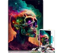 1000 Pieces for Adults Psycho Skull Puzzles for Adults And Teenagers,Toys Educational Games Stress Relieving Great Gifts And Toys (50x75cm)