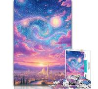 1000 Pieces for Adults Rainbow Sunset Jigsaw Puzzles for Teenagers 1000,is Ideal As Gifts for The Whole Family for And Age 14 50x75cm