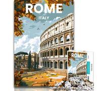 1000 Pieces for Adults Rome Jigsaw Puzzle 1000 Pieces for Adults,Challenging Game Toys for Is Ideal As A Gift for The Whole Family 26x38cm