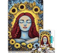 1000 Pieces for Adults Rose Goddess Adult Jigsaws 1000 Piece,Toys Educational Games Stress Relieving Parent-child Interaction 50x75cm