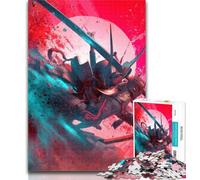 1000 Pieces for Adults Samurai Ninja 1000 Piece Jigsaw Puzzles for Teenagers,Classic Educational Games Beautiful Decoration 50x75cm