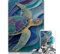 1000 Pieces for Adults Sea Turtles 1000 Piece Jigsaw Puzzles for Teenagers Gifts,Decompressing Intellectual Educational Toy Secret Santa Gifts (50x75cm)
