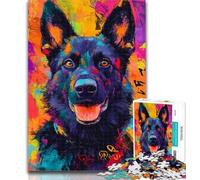 1000 Pieces for Adults Shepherd Dog 1000 Pieces Jigsaw Puzzles for Adults And Teens,Family Games Christmas Birthday Gifts 50x75cm