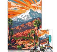 1000 Pieces for Adults Sierra Nevada Travel Poster Puzzles for Adults And Teenagers,Toys Educational Games Stress Relieving Great Gifts And Toys 75x50cm