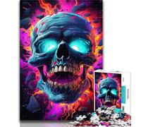 1000 Pieces for Adults Skeletons with Lightning Jigsaw Puzzles for Teenagers 1000 Piece,Toys Educational Games Stress Relieving Great Gifts And Toys 50x75cm