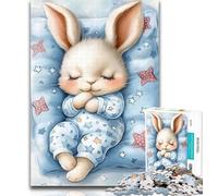 1000 Pieces for Adults Sleeping Bunny 1000 Piece Jigsaw Puzzles for Teenagers,for Age 14+ Impossible Game Best Gift for Adults And Teenagers 50x75cm