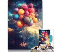 1000 Pieces for Adults Space Hot Air Balloon Jigsaw Puzzles for Adults 1000,Challenging Game Toys for Is Ideal As A Gift for The Whole Family 50x75cm