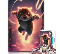 1000 Pieces for Adults Spider Cat 1000 Piece Jigsaw Puzzles for Adults Gifts,Toys Educational Games Stress Relieving Wall Decoration (26x38cm)