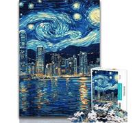 1000 Pieces for Adults Starry Sky Color Jigsaw Puzzles for Teenagers 1000 Pieces,Toy Intellectual Game Artists Collection, Fine Art 26x38cm