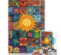 1000 Pieces for Adults Sun Smiling Collage Puzzles for Adults And Teenagers,Family Entertainment Toys Is Ideal As A Gift for The Whole Family 50x75cm