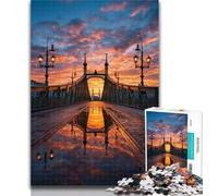 1000 Pieces for Adults Sunset Landscape 1000 Piece Jigsaw Puzzles for Teenagers,for Age 14+ Impossible Game Best Gift for Adults And Teenagers 26x38cm