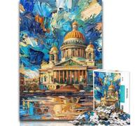 1000 Pieces for Adults Taj Mahal Oil Painting 1000 Pieces Jigsaw Puzzles For Teens And Adults,is Ideal As Gifts for The Whole Family for And Age 14 26x38cm