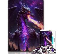 1000 Pieces for Adults The Cosmic Dragon King 1000 Piece Jigsaw Puzzles for Adults,Educational Toys Is Ideal As A Gift for The Whole Family 26x38cm