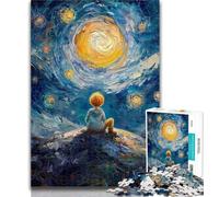 1000 Pieces for Adults The Little Prince of The Night Sky Jigsaws Puzzles 1000 Pieces for Teenagers Gifts,Unique Birthday And Gifts for Age 14+ 26x38cm
