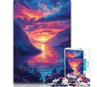 1000 Pieces for Adults The Sea at Sunset Adult Jigsaw Puzzles 1000 Pieces,Educational Game for Birthday, Chrismas for And 14 Years Old 26x38cm