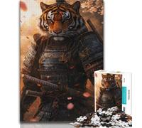 1000 Pieces for Adults Tiger Ninja Jigsaws Puzzles 1000 Pieces for Adults Gifts,Educational Game Challenge Toy for Women And Men 38x26cm