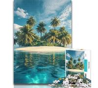 1000 Pieces for Adults Tropical Island Landscape Jigsaw Puzzles for Adults 1000 Pieces,for Is Ideal As A Gift for The Whole Family for And 14 Years Old 50x75cm