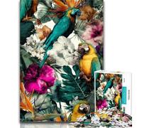 1000 Pieces for Adults Tropical Parrot Jigsaw Puzzles for Adults 1000 Piece,Toys Educational Games Stress Relieving Unique Home Decor And Gifts 50x75cm
