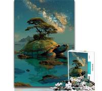 1000 Pieces for Adults Turtle Island Landscape Jigsaws 1000 Pieces for Adults,is Ideal As A Gift for The Whole Family Suitable for And 14 (38x26cm)