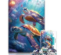 1000 Pieces for Adults Turtle on The Seabed Jigsaw Puzzles for Adults 1000 Pieces,for Is Ideal As A Gift for The Whole Family for And 14 Years Old 50x75cm