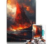 1000 Pieces for Adults Viking Drakkar Boat 1000 Piece Jigsaw Puzzles for Adults,Toys Educational Games Stress Relieving Great Gifts And Toys 26x38cm