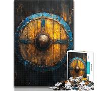 1000 Pieces for Adults Viking Knight Shield Adult Jigsaws 1000 Piece,Educational Toys Is Ideal As A Gift for The Whole Family 26x38cm