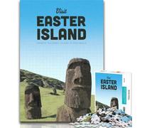 1000 Pieces for Adults Visit Easter Island Puzzles for Adults And Teenagers,Toys Educational Games Stress Relieving Great Gifts And Toys 75x50cm