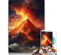 1000 Pieces for Adults Volcano Erupting Jigsaw Puzzle 1000 Pieces for Adults,Challenging Game Toys for Is Ideal As A Gift for The Whole Family (50x75cm)