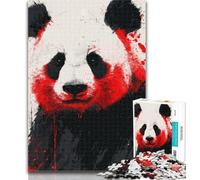 1000 Pieces for Adults Watercolor Panda Jigsaw Puzzles for Teenagers 1000 Piece,Toys Educational Games Stress Relieving Great Gifts And Toys 26x38cm