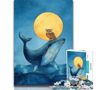 1000 Pieces for Adults Whales And Owls 1000 Pieces Jigsaw Puzzle For Adults Teens,Family Games Christmas Birthday Gifts 26x38cm