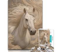 1000 Pieces for Adults White Horse 1000 Pieces Jigsaw Puzzle For Adults Teens,Toys Educational Games Stress Relieving Great Gifts And Toys 50x75cm