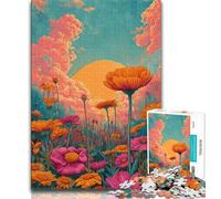 1000 Pieces for Adults Wildflower Summer Jigsaw Puzzles for Adults 1000 Piece,is Ideal As Gifts for The Whole Family for And Age 14 (26x38cm)