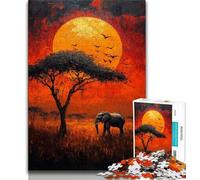 1000 Pieces for Teenagers African Animals Puzzles 1000 Pieces for Adults,for Is Ideal As A Gift for The Whole Family for And 14 Years Old (50x75cm)