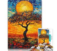 1000 Pieces for Teenagers African Grasslands Jigsaw Puzzles for Teenagers 1000 Piece,Educational Games Home Decoration Artists Collection, Fine Art 26x38cm