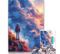 1000 Pieces for Teenagers Aircraft in The Clouds 1000 Pieces Jigsaw Puzzles For Teens And Adults,with Fully Interlocking Randomly Shaped Pieces for And 14 Years Old 26x38cm