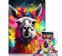 1000 Pieces for Teenagers Alpaca Puzzles 1000 Pieces for Adults,for Is Ideal As A Gift for The Whole Family for And 14 Years Old 75x50cm