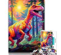 1000 Pieces for Teenagers Ancient Dinosaurs Jigsaws 1000 Pieces for Adults,Toys Educational Games Stress Relieving Artists Collection, Fine Art 26x38cm
