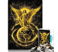 1000 Pieces for Teenagers Angel Flying over The Earth 1000 Pieces Jigsaw Puzzle for Adults& Teens,Educational Toys Is Ideal As A Gift for The Whole Family 50x75cm