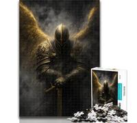 1000 Pieces for Teenagers Angel Warrior Knight Puzzles 1000 Pieces for Adults,Educational Game Challenge Toy for Women And Men 75x50cm