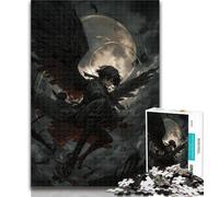 1000 Pieces for Teenagers Anime Demon Angel Jigsaws 1000 Pieces for Adults,Toys Educational Games Stress Relieving Artists Collection, Fine Art 26x38cm