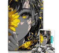 1000 Pieces for Teenagers Anime Flower Girl Jigsaw Puzzles 1000 Pieces for Adults Teens,Relax Games Is Ideal As A Gift for The Whole Family (26x38cm)