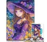 1000 Pieces for Teenagers Anime Girl Wizard Jigsaw Puzzles for Teenagers 1000,Family Entertainment Toys Is Ideal As A Gift for The Whole Family 26x38cm