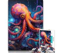 1000 Pieces for Teenagers Art Octopus Jigsaws Puzzles 1000 Pieces for Adults Gifts,Present & Gift for Lovers Or Friends 50x75cm