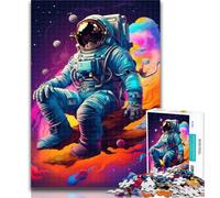 1000 Pieces for Teenagers Artistic Astronauts Puzzles 1000 Pieces for Adults,Educational Game Challenge Toy for Women And Men 26x38cm