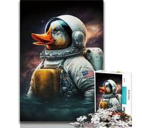 1000 Pieces for Teenagers Astronaut Duck Puzzles 1000 Pieces for Adults,Family Game Stress Reliever Difficult Challenge Great Gifts And Toys (38x26cm)