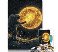 1000 Pieces for Teenagers Astronaut in Outer Space Puzzles for Adults 1000 Pieces,Family Entertainment Toys Is Ideal As A Gift for The Whole Family (50x75cm)