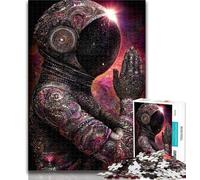 1000 Pieces for Teenagers Astronaut Praying Jigsaw Puzzles 1000 Pieces for Adults Teens,Family Game Stress Reliever Difficult Challenge Great Gifts And Toys 26x38cm