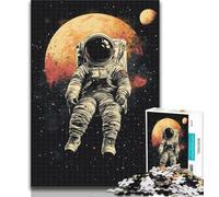 1000 Pieces for Teenagers Astronaut Puzzles 1000 Pieces for Adults,Educational Game Challenge Toy for Women And Men 75x50cm